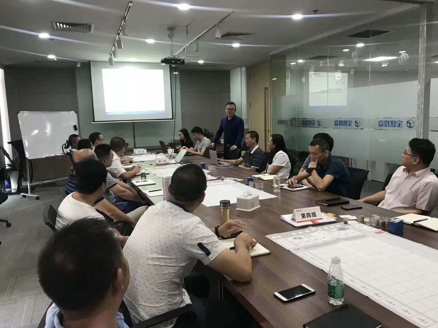 史广青受邀为 广州某物流投资有限公司,讲授《工程项目管理沙盘模拟》课程
