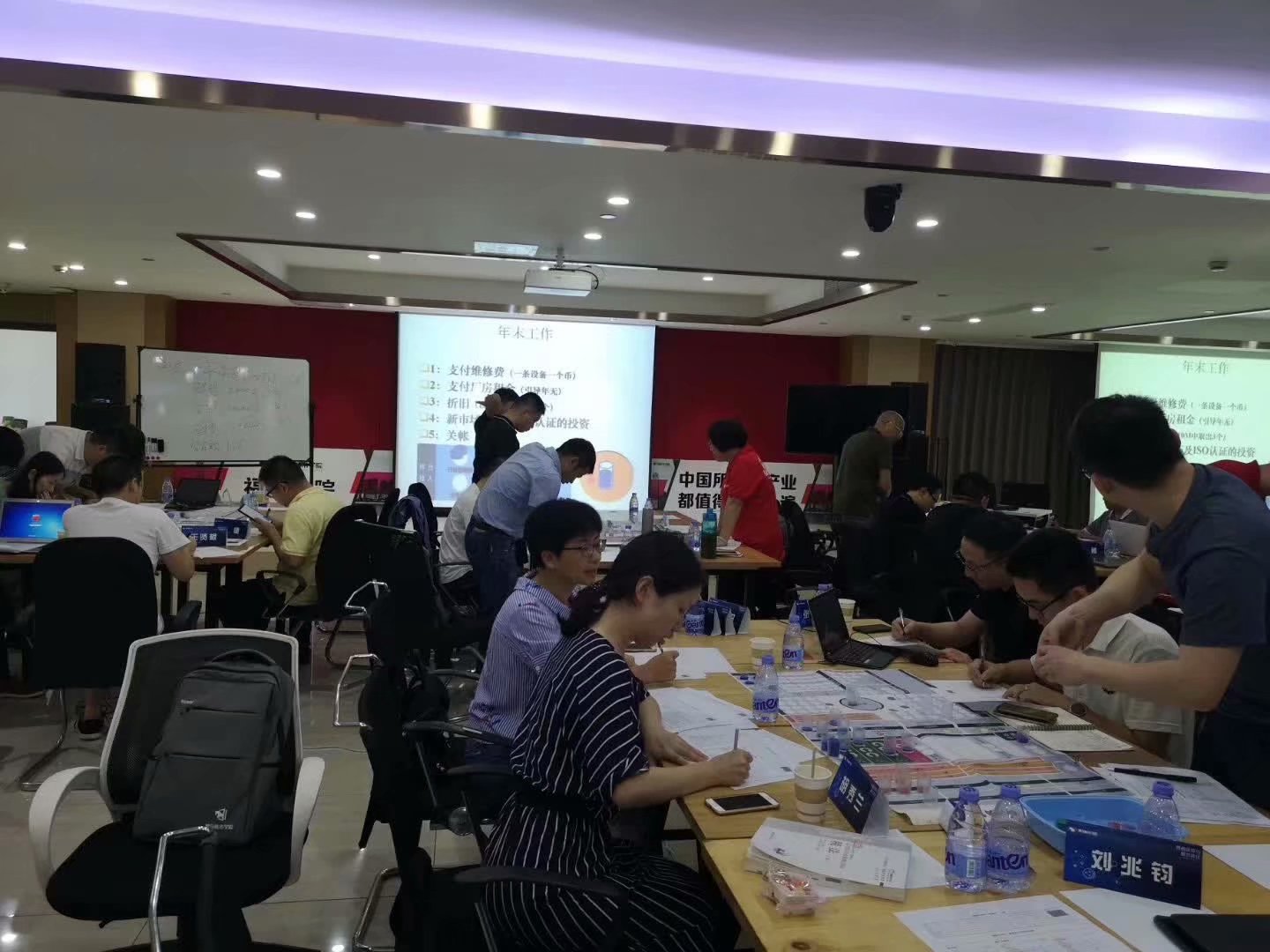 福州海西高新技术产业园企业家，讲授《经营管理决策沙盘模拟》课堂