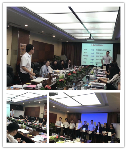 李元滨老师受邀为 中国轻工业集团，讲授《协同致胜—团队沟通与执行沙盘模拟》课程