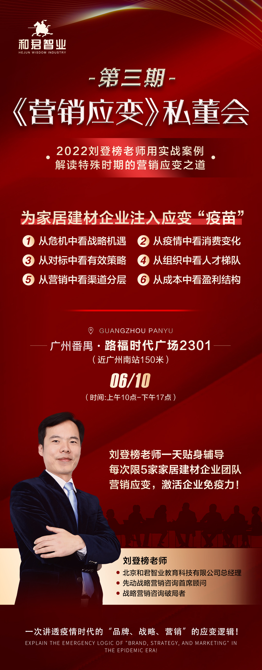 第二期刘登榜老师《营销应变》私董会圆满举办,6月10日第三期欢迎大家参加!
