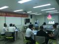 丁大硼老师受邀为深圳某知名酒店，讲授《企业全面经营管理沙盘模拟》课程