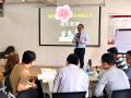 丁大硼老师受邀为 浙江某电商移动互联网公司,讲授《项目管理全过程沙盘模拟》课程