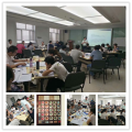 王悦宇老师受邀为 河北某上市公司医药集团,讲授《MDT员工满意度与动机管理沙盘模拟》课程