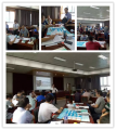 史广青老师受邀为 河北省全省军转干部创业高级研修班, 讲授《企业全面管理沙盘模拟演练》课程