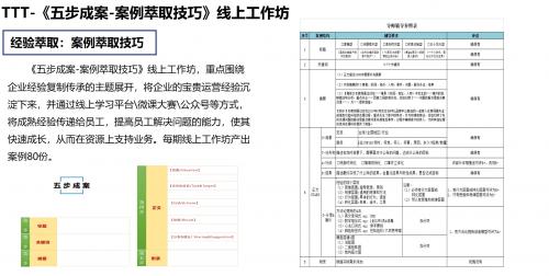 TTT系列-《五步成案-案例萃取技巧》