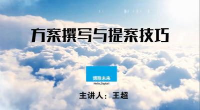 广告公司生存技能之方案撰写与提案技巧