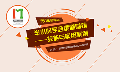 半小时学会渠道营销——技能与实用案例