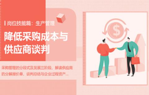 降低采购成本与供应商谈判技巧