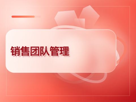 销售团队管理