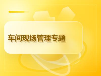 车间现场管理专题